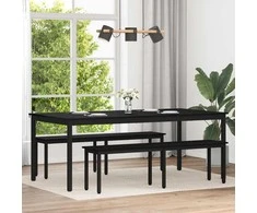 Valgomieji stalai 2 pcs 200 x 100 x 75 cm Apdirbta mediena