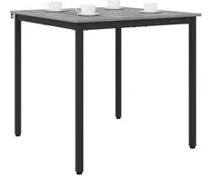 Valgomieji stalai 80 x 80 x 75 cm Apdirbta mediena Pilka Sonoma