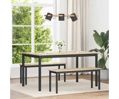 Valgomieji stalai 150 x 78 x 75 cm METALAS