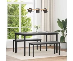 Valgomieji stalai 140 x 80 x 75 cm METALAS