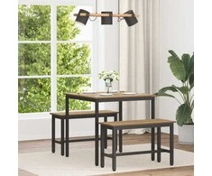 Valgomieji stalai 80 x 80 x 75 cm METALAS