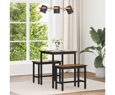 Valgomieji stalai 60 x 60 x 75 cm METALAS Kvadrato