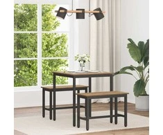 Valgomieji stalai 70 x 70 x 75 cm METALAS