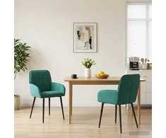 Valgomojo kėdės 2 pcs Aksomas Turkio 57 x 50 x 85 cm