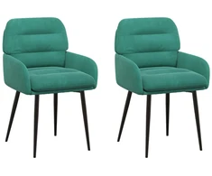 Valgomojo kėdės 2 pcs Aksomas Turkio 59 x 59,5 x 90 cm