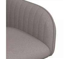 Valgomojo kėdės 2 vnt. Audinys Taupe 56,5 x 50 x 87,5 cm