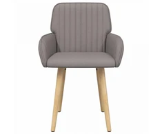 Valgomojo kėdės 2 pcs Audinys Taupe 56,5 x 50 x 87,5 cm