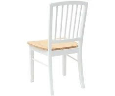 Valgomojo kėdės 2 pcs Balta 50 x 52,5 x 91 cm