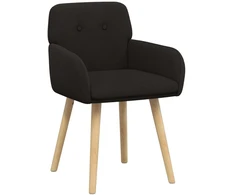 Valgomojo kėdės 2 pcs Bouclé Juoda 59 x 56 x 86 cm