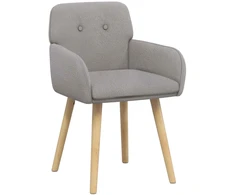 Valgomojo kėdės 2 pcs Bouclé Šviesiai pilka 59 x 56 x 86 cm