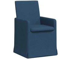 Valgomojo kėdės 2 pcs Mėlyna 57 x 67 x 95 cm audinys
