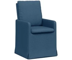 Valgomojo kėdės 2 pcs Mėlyna 57 x 67 x 98 cm audinys