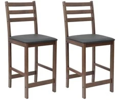 Valgomojo kėdės 2 pcs Šviesiai rudas 40 x 47,5 x 99,5 cm