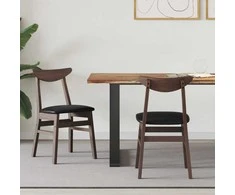 Valgomojo kėdės 2 pcs Šviesiai rudas 42 x 47.5 x 81 cm