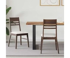 Valgomojo kėdės 2 pcs Šviesiai rudas 43 x 54 x 89 cm