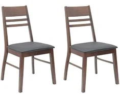 Valgomojo kėdės 2 pcs Šviesiai rudas 43 x 54 x 89 cm