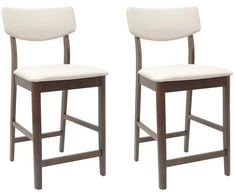 Valgomojo kėdės 2 pcs Šviesiai rudas 48 x 49 x 95 cm