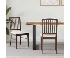 Valgomojo kėdės 2 pcs Šviesiai rudas 50 x 52,5 x 91 cm
