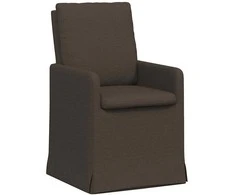 Valgomojo kėdės 2 pcs Tamsiai pilka 57 x 67 x 98 cm Linas