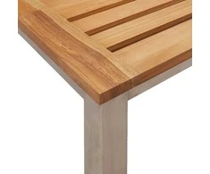 Lauko baldų komplektas Sodo valgomojo komplektas 3 pcs Kietos akacijos mediena