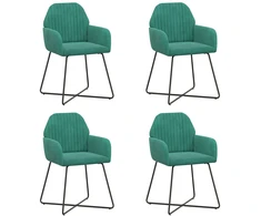 Valgomojo kėdės 4 pcs Aksomas Turkio 55 x 50 x 84 cm