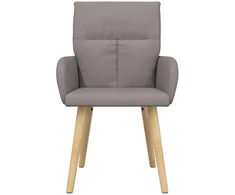 Valgomojo kėdės 4 pcs Audinys Taupe 60 x 56 x 96 cm