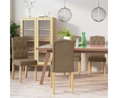 Valgomojo kėdės, 4vnt., taupe spalvos, audinys