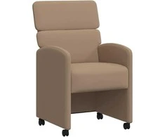 Valgomojo Kėdės su Ratukais 2 pcs Kapučino 58 x 65 x 98 cm
