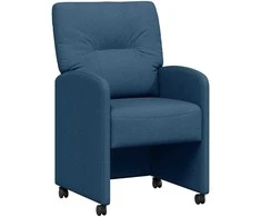 Valgomojo Kėdės su Ratukais 2 pcs Mėlyna 57 x 67 x 95 cm