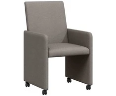 Valgomojo Kėdės su Ratukais 2 pcs Tortora 57 x 66 x 94 cm