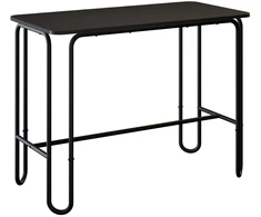 Valgomojo stalas 100 x 50 x 75 cm Apdirbta mediena Juoda