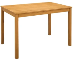 Valgomojo stalas 110 x 75 x 75 cm Kietas ąžuolo medis Natūrali