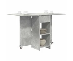 Valgomojo stalas 115 x 70 x 75 cm Apdirbta mediena Betono pilka