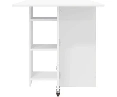 Valgomojo stalas 115 x 70 x 75 cm Apdirbta mediena Balta
