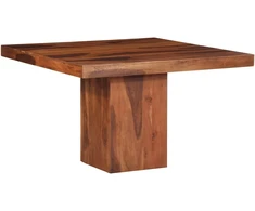 Valgomojo stalas, 120x120x77 cm, akacijos masyvas