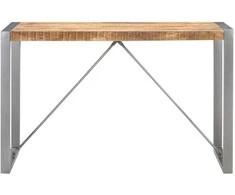 Valgomojo stalas, 120x60x75cm, neapdorota mango mediena