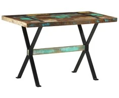 Valgomojo stalas, 120x60x76cm, perdirbtos medienos masyvas