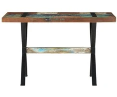 Valgomojo stalas, 120x60x76cm, perdirbtos medienos masyvas
