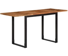 Valgomojo stalas, 140x70x75cm, akacijos medienos masyvas