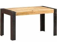 Valgomojo stalas, 140x70x76cm, neapdorota mango mediena