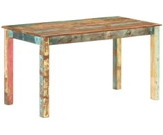 Valgomojo stalas, 140x70x76cm, perdirbtos medienos masyvas