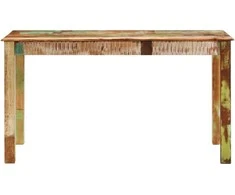 Valgomojo stalas, 140x70x76cm, perdirbtos medienos masyvas