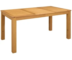 Valgomojo stalas 150 x 85 x 75 cm Kietas ąžuolo medis Natūrali