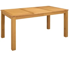 Valgomojo stalas 150 x 85 x 75 cm Kietas ąžuolo medis Natūrali