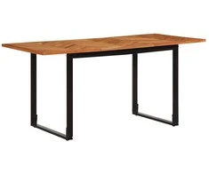 Valgomojo stalas, 160x80x75cm, akacijos medienos masyvas