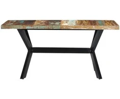 Valgomojo stalas, 160x80x75cm, perdirbtos medienos masyvas