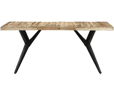 Valgomojo stalas, 160x80x76cm, neapdorota mango mediena