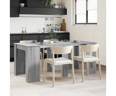 Valgomojo stalas 180 x 85 x 75 cm Apdirbta mediena Pilka Sonoma