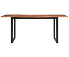 Valgomojo stalas, 180x90x75 cm, akacijos medienos masyvas