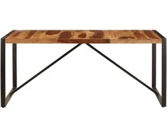 Valgomojo stalas, 180x90x75cm, rausv. dalberg. medienos masyvas